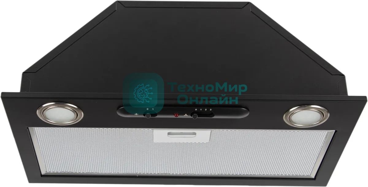 Вытяжка встраиваемая Elikor 52Н-400-П3Д черный, 50 см, 400 куб. м/ч, 57 дБ