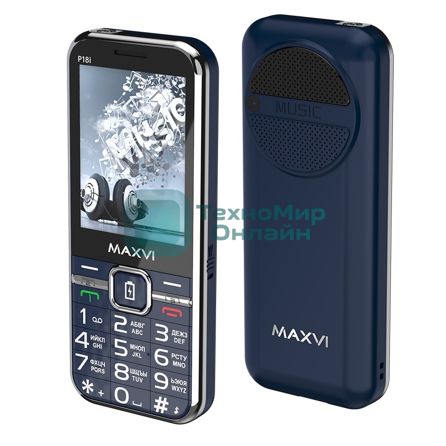 Мобильный телефон Maxvi P18i синий