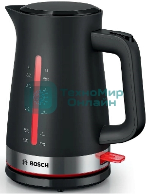 Чайник электрический Bosch TWK4M223 1.7 л, черный корпус: пластик
