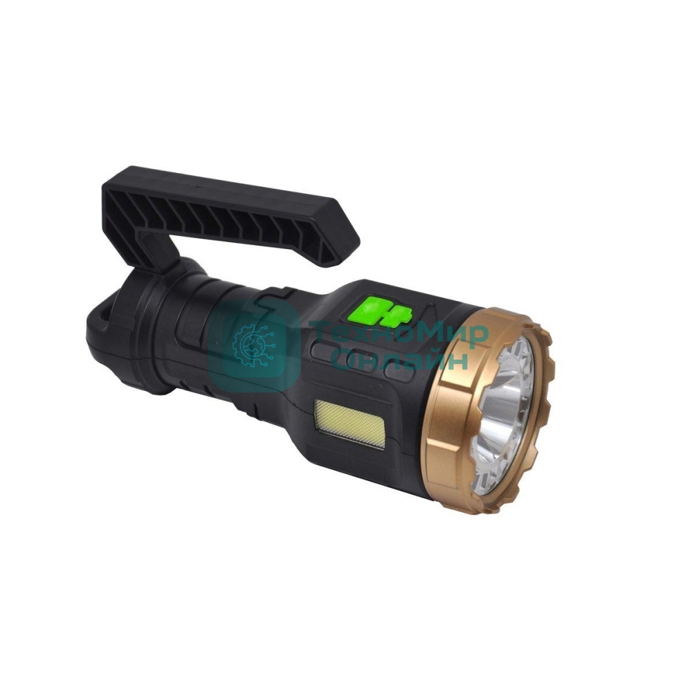 Фонарь ручной Gauss GFL209 черный 10Вт лам.:светодиодный встроенный аккумулятор