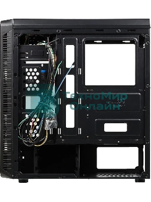 Компьютерный корпус Accord JP-X черный без БП ATX 2xUSB 2.0 1xUSB 3.0 bott PSU