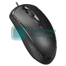 Мышь проводная PERFEO (PF_B3407) FIRST, 3 кн, DPI 1000, USB, ч ерн.