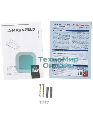 Вытяжка встраиваемая Maunfeld Crosby SINGL 60 нержавеющая сталь, 60 см, 850 куб. м/ч, 48 дБ