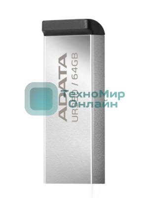 Флешка USB ADATA UR350 (UR350-128G-RSR/BK), 128Gb, USB 3.2, R/W 100/15, серебристый/черный