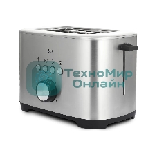 Тостер BQ T1010 Steel-Black, Мощность 800 Вт, 7 степеней поджаривания