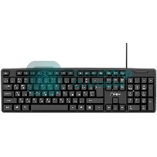 Клавиатура проводная CBR KB 100, USB, черный
