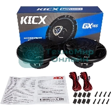 Колонки автомобильные Kicx GX-165 140Вт 92дБ 4Ом 16.5см (6 1/2дюйм) (ком.:2кол.) коаксиальные трехполосные