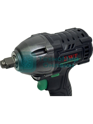 Гайковерт ударный аккумуляторный DWT ABWP-20 DN-4C2 BMC /20В/350 Нм/2400 об.в мин/3000 уд.в мин/M12-M22/бесщеточный мотор/LED-подсветка/2 АКБ, 4 А·ч/ЗУ/кейс/черный (ABWP-20 DN-4C2 BMC)