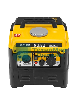 Генератор инверторный Denzel GS-1100iF, 1,1 кВт, 230 В, ручной старт