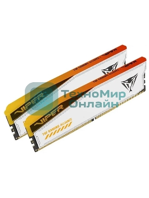 Оперативная память Patriot Viper Elite 5 TUF Gaming, DDR5, 48GB (2x24 GB), 6000 MHz, CL36, DIMM, радиатор, RGB, белый
