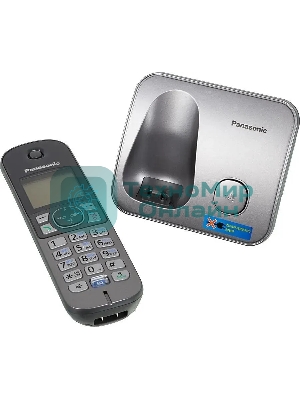 Телефон беспроводной (DECT) Panasonic KX-TG6811RUM (серебристый) Беспроводной DECT,40 мелодий,телефонный справочник 120 зап.