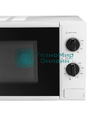 Микроволновая печь Hyundai HYM-M2048 белый, 20 л, 700 Вт, переключатели - поворотный механизм