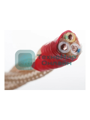 Провод ретро Bironi B1-435-719-50 3х2.5 матовый песочное золото (уп. 50 м)