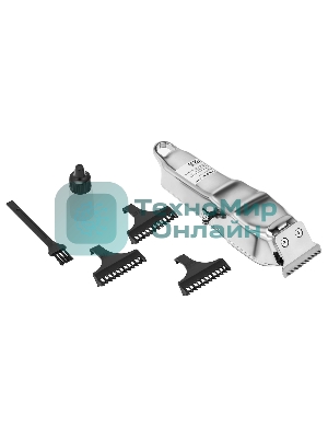 Машинка для стрижки Hyundai H-HC7111 серебристый/черный 3Вт (насадок в компл:3шт)