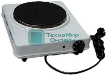Плита настольная электрическая Брест ЭПЧ 1-1,5/220, 1 конф. белая, чугунный блин