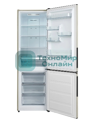 Холодильник Centek CT-1722 бежевый двухкамерный 230/88 л морозилка снизу, No Frost