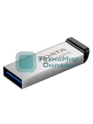 Флешка USB ADATA UR350 (UR350-128G-RSR/BK), 128Gb, USB 3.2, R/W 100/15, серебристый/черный