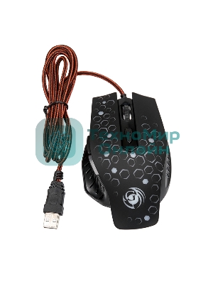 Мышь проводная Dialog Gan-Kata MGK-11U черный, 2400 dpi, USB, кнопки - 6