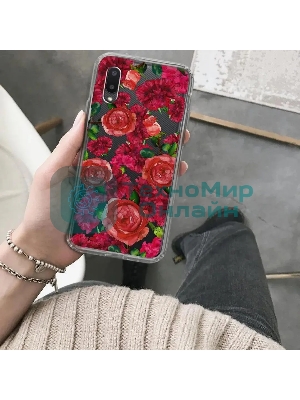 Чехол (клип-кейс) Gresso Air, для Samsung Galaxy A02, прозрачный/рисунок gr17aaae9155