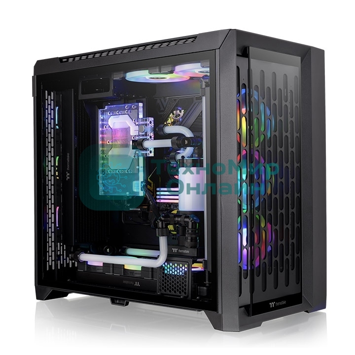 Компьютерный корпус Thermaltake CA-1X6-00F1WN-01 CTE C750 TG ARGb/Black/Win/SPCC/Tempered Glass*2/CT140 ARGb Fan*3/Brown Box CTE C750