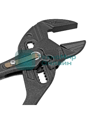 Клещи переставные Denzel кнопочный механизм, обливные рукоятки, сантехнические, 250 мм