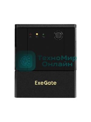 Источник бесперебойного питания ExeGate Power NB-2200.LED.AVR.8C13 (2200VA/1300W, LED, AVR, 8*C13, батарея 12V 9Ah - 2 шт., металлический корпус, Black)