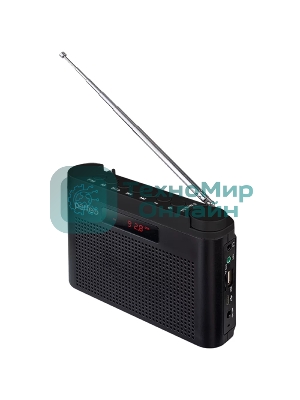 Радиоприемник Perfeo цифровой ТАЙГА FM+ 66-108МГц/MP3/встроенный аккум,USB/черный (I70BK) (PF_C4939)