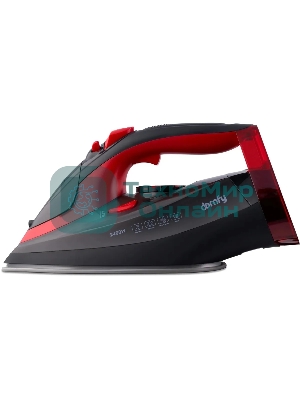 Утюг Domfy DSC-EI502 черный/красный, 2400 Вт, 160 г/мин, 400 мл
