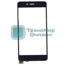 Сенсорное стекло (тачскрин) для Highscreen Omega Prime S, черное