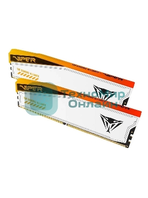 Оперативная память Patriot Viper Elite 5 TUF Gaming, DDR5, 48GB (2x24 GB), 6000 MHz, CL36, DIMM, радиатор, RGB, белый