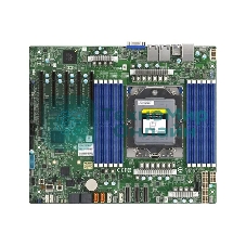 Материнская плата серверная Supermicro H13SSL-N-B, сокет SP5, чипсет встроен в процессор, 12xDDR5, 5xPCIe, 3xPCIe 5.0 x16, 2xM.2, 8xSATA, 2xGigabit Ethernet, 24-pin + 8-pin + 8-pin, ATX