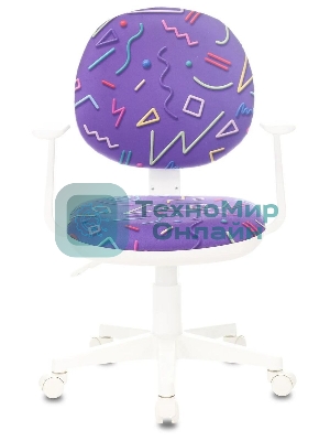 Кресло Бюрократ CH-W356AXSN Sticks 08 фиолетовый, ткань, 120 кг