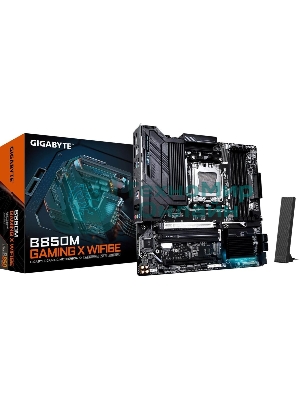 Материнская плата Gigabyte B850M GAMING X WIFI6E/WF6E, Socket AM5, AMD B850, 4xDDR5, 4xSATA, 2xM.2, 1xPCI-E 5.0 x16, 1xPCI-E 3.0 x4, 1xHDMI, 2xDP, 1x 2.5Gb LAN, 1xUSB-C 3.2 Gen 2, 1xUSB-A 3.2 Gen 2, 2xUSB-A 3.2 Gen 1, 4xUSB-A 2.0, 3x3.5 мм, 7.1, Micro-ATX