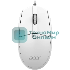 Комплект клавиатура+мышь Acer OCC400 проводной, USB, 2000 DPI, белый