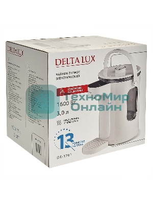 Чайник-термос DЕLTA LUX DE-1701 3л,LCD дисплей,1.