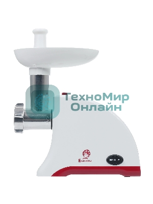 Мясорубка электрическая ВАСИЛИСА ВА-601 белый, 1600 Вт, 1.5 кг/мин, реверс, защита от перегрузки, насадки - 4