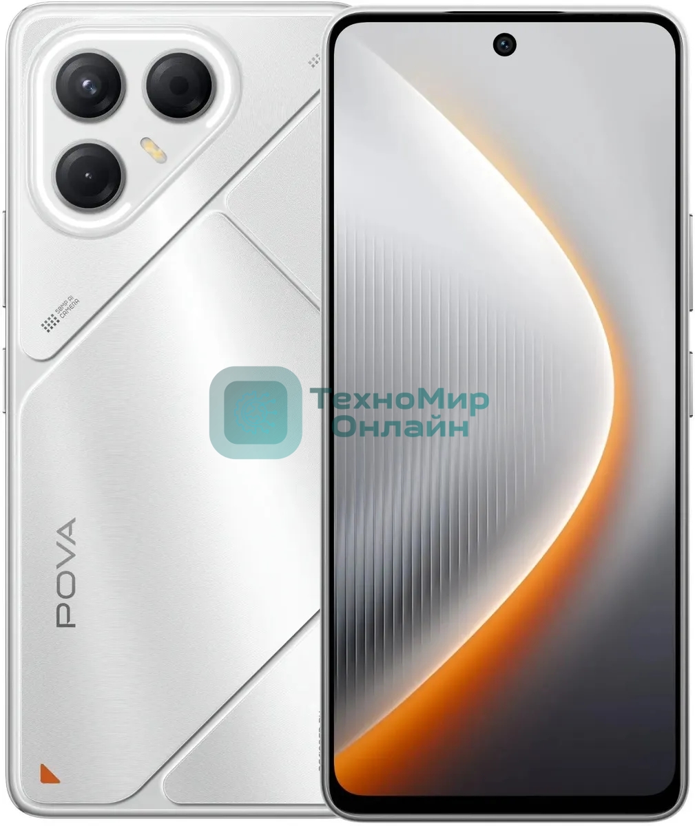 Смартфон Tecno Pova 7 5G LJ7, 8/256Gb, серебристый
