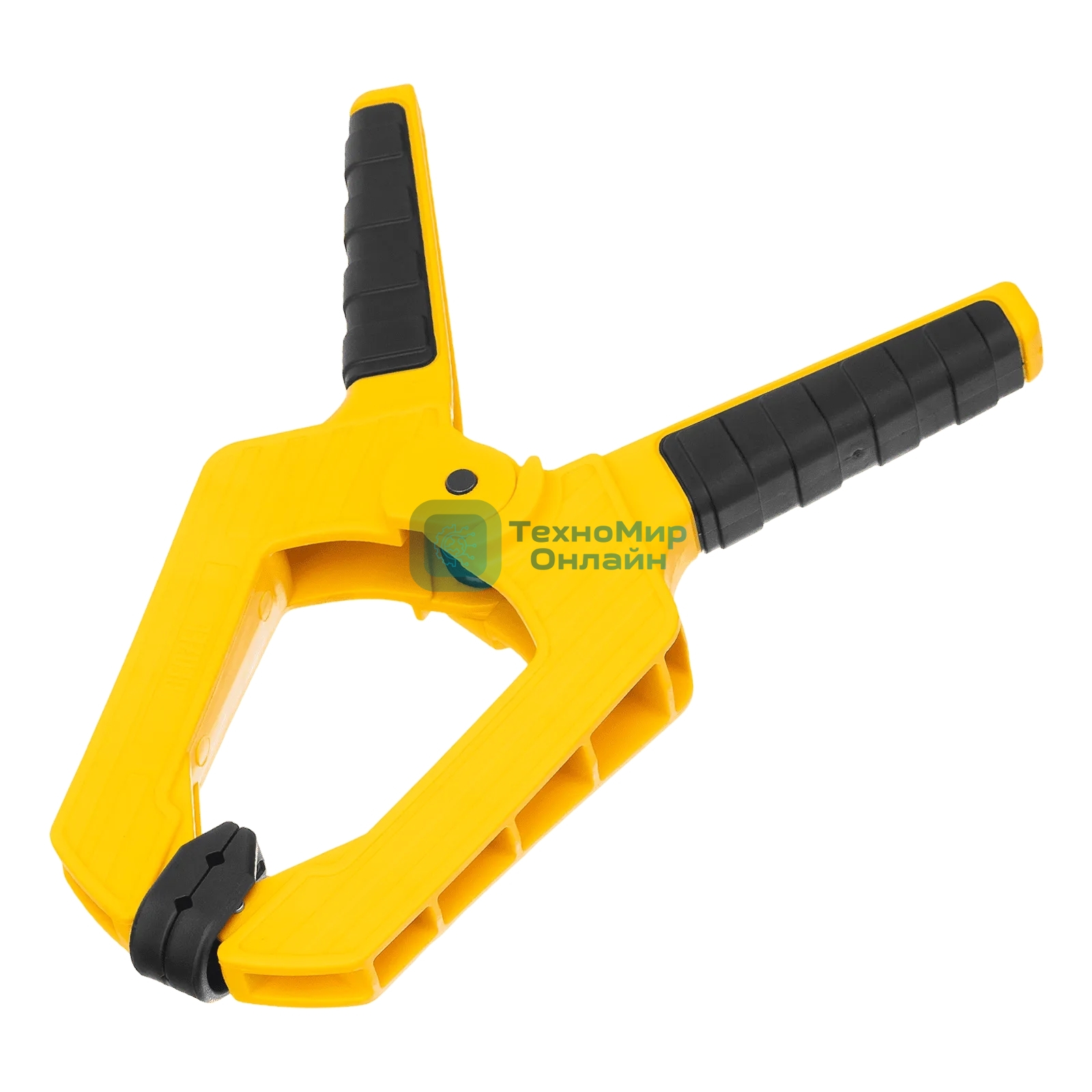 Струбцина клещеобразная Denzel усиленная 100 х 80 мм, двухкомпонентные рукоятки