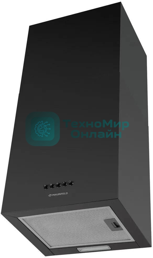 Вытяжка пристенная островная Maunfeld Box Push 40 черный, 40 см, 1000 куб. м/ч, 60 дБ