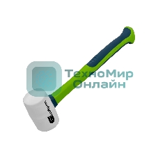 Киянка резиновая Сибртех 225 г, белая резина, фибергласовая рукоятка