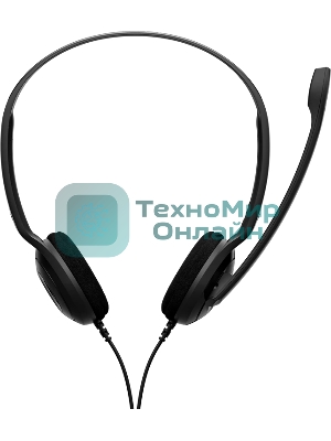 Гарнитура EPOS PC 8 чёрный, проводная, USB, подвижный микрофон, выключение микрофона