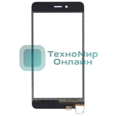 Сенсорное стекло (тачскрин) для Highscreen Omega Prime S, черное