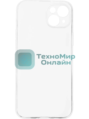 Чехол (клип-кейс) BoraSCO для Apple iPhone 15 Plus прозрачный