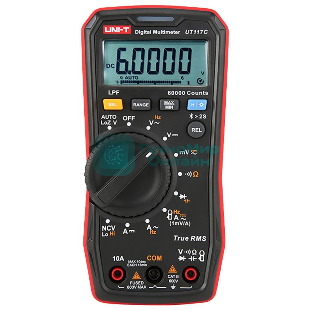 Цифровой мультиметр UNI-T UT117C Bluetooth 60000 отсчетов True RMS