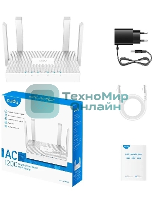 Роутер беспроводной Cudy WR1300E AC1200 10/100/1000 белый