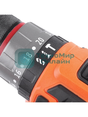 Дрель-шуруповерт аккумуляторная PATRIOT BR 467h BL, 2 АКБ Li-Ion, 16.8 В, 2,0 Ач, 70Нм, удар, 2 скорости, кейс, БЕСЩЕТОЧНЫЙ ЭД