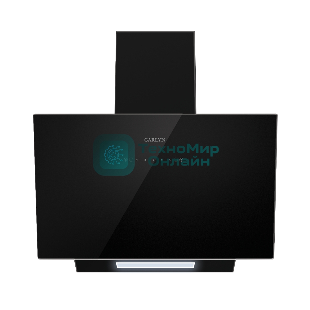 Вытяжка каминная Garlyn CH-60 черный управление: сенсорное (1 мотор)