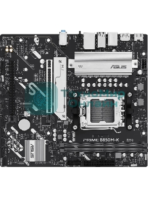 Материнская плата ASUS PRIME B850M-K, AM5, AMD B850, 2xDDR5, 4xSATA, 2xM.2, 1xPCIe 5.0 x16, 1xPCIe 4.0 x8, 1xDP (v1.4), 1xHDMI (v2.1), 1x2.5Gb LAN, 2xUSB-A 10Gbps, 2xUSB-A 5Gbps, 4xUSB-A 2.0, 3x3.5 мм, 7.1, mATX