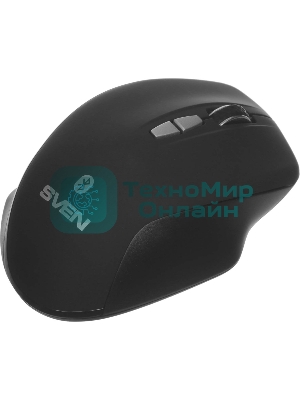 Мышь беспроводная SVEN RX-590SW черный, 1600 dpi, радиоканал, Bluetooth, USB, кнопки - 7