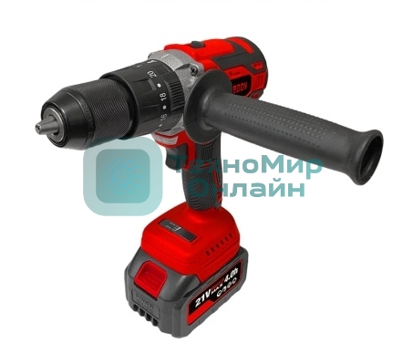 Дрель-шуруповерт Edon UAD-21BL, 21 В, 2 Ач, 40 Нм, бесщеточный